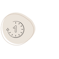 Von Hand gezeichnete Bleistiftskizze einer Uhr.